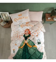 Clasy %100 Pamuk Tek Kişilik Uyku Seti (Lastikli Çarşaf) Tiana V1 Taş