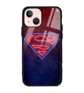iPhone 13 Neon Superman Tasarımlı Glossy Telefon Kılıfı