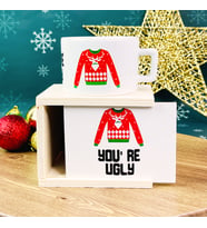 You're Ugly Yılbaşı Tasarımlı Kutulu Kupa