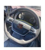 DİKİŞLİ DİREKSİYON KILIFI SİYAH DERİ GRİ DİKİŞLİ IVECO S WAY TIR KAMYON İÇİN