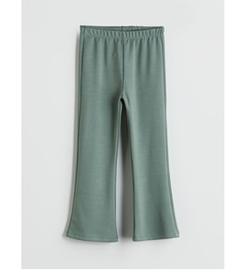 LCW ECO Yeşil Beli Lastikli Basic Kız Çocuk Tayt