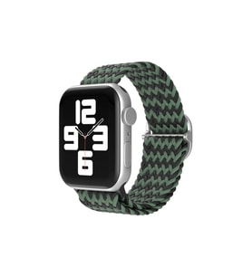 Apple Watch 38mm Kordon - Zigzag Yeşil-siyah