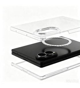 Galaxy Z Fold 8 Kamera Korumalı M-Safe Şarj Özellikli Şeffaf London Sert PC Kılıf