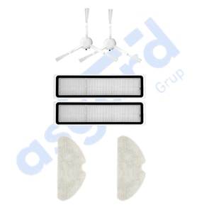 Dreame D10S, D10S PRO, D9 MAX GEN2 Uyumlu 2 Yan Fırça 2 Filtre 2 Mop PKT-iasgf0000189