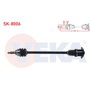KOMPLE AKS SAG ARKA SUZUKI SWIFT III (MZ,EZ) 1.3i 4X4 ABSLI 43 DIS