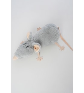 peluş Yastık PELUŞ SEVİMLİ FARE 30 CM (Gri)