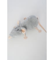 peluş Yastık PELUŞ SEVİMLİ FARE 30 CM (Gri)