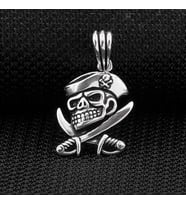 Kuru Kafa Tasarımlı 925 Ayar Gümüş Erkek Kolye Ucu