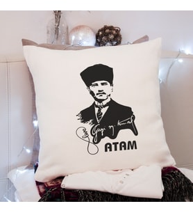 Atatürk ( Atam ) Tasarımlı Yastık
