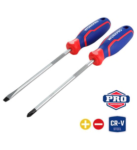 WORKPRO WP200503 2 Parça Profesyonel CR-V Manyetik Tornavida Seti