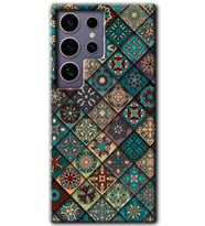 Galaxy S24 Ultra Kılıf HD Desen Baskılı Kılıf - Mandala Desen