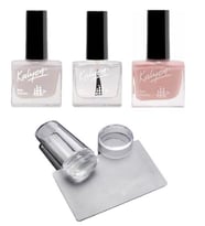 KALYON FRENCH SET + STAMPER SİLİKON (Krem)