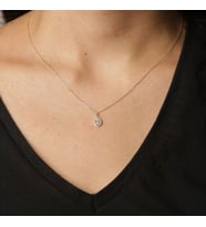 Damla Taşlı Kolye (Altın)