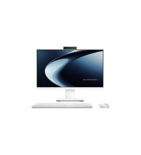 ASUS PM640KA-AI516512W0D, RyzenAI 5-330, 23,8" FHD Ekran, 16Gb DDR5 Ram, 512Gb SSD, Wi-Fi 6, Type-C, Paylaşımlı Ekran Kartı, Free Dos, All In One PC, (Beyaz)