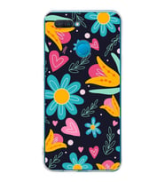 PrintiFy Oppo AX7  ile Uyumlu 1mm Slim Fit Retro Renkler 1 Baskılı Şeffaf  Kılıf