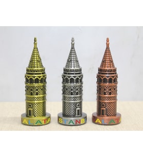 13 cm Metal Galata Kulesi