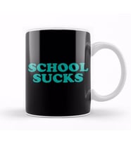 Retro School Sucks Kupa Bardak Porselen