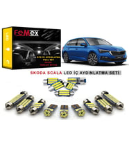 Skoda Scala LED İç Aydınlatma Ampul Seti FEMEX Parlak Beyaz