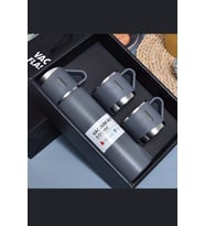 Paslanmaz Çelik Termos Seti – 500 ml (16.9 oz) Kapaklı İzoleli Kupa, Sıcak & Soğuk İçecekler İçin, O