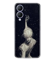 Vivo Y17S Kılıf Resimli Desenli Baskılı Silikon Star Woman 1332