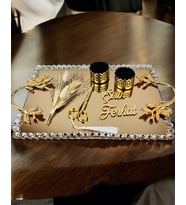 Amour Söz Nişan Tepsisi (Gold)