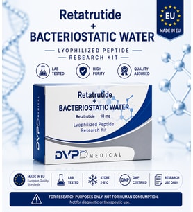 DVPD Medical Retatrutide 10 mg + Bacteriostatic Water Research Kit