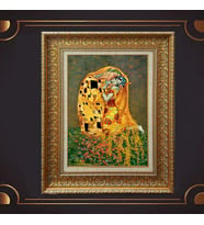 Gold Altın Kalın Çerçeveli Paspartulu Tablo c1803
