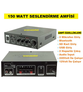 150 WATT SESLENDİRME AMFİSİ