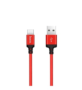 HOCO X14 Usb to Type-C Data ve Hızlı Şarj Kablosu-(5775) - GLST9687-5579 (Kırmızı)