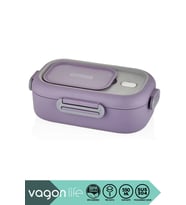 Bento 550ml Tek Katlı 2 Bölmeli Paslanmaz Çelik Yemek Kutusu