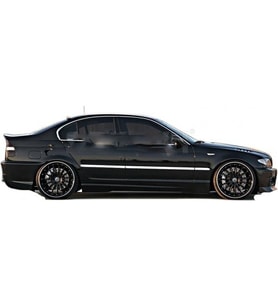 Bmw 3 Serisi E46 (1998-2005) Krom Yan Kapı Çıtası 6 Parça Paslanmaz Çelik