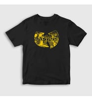 Presmono Unisex Çocuk Siyah Skull Wu Tang Clan T-Shirt 304168tt