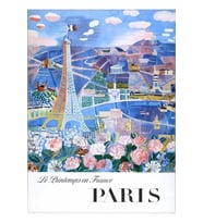 1966 Raoul Dufy Le Printemps En Fransa - Paris Seyahat Posteri Tablo Ahşap Poster Dekoratif