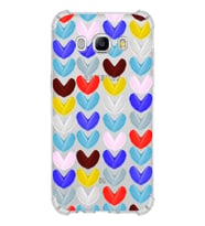 PrintiFy Samsung Galaxy J5 2016 Uyumlu Water Color 1 Baskılı Şeffaf Köşe Korumalı Antişok Kılıf