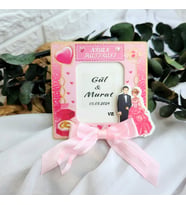 12 Adet Çerçeve Nikah Hediyelik Nikah Şekeri-