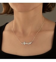DKMN Gümüş 925 Ayar Gümüş Zülfikar Kolye (Gümüş)