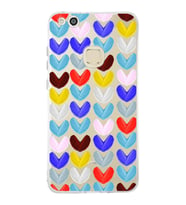 PrintiFy Huawei P10 Lite ile Uyumlu 1mm Slim Fit Water Color 1 Baskılı Şeffaf  Kılıf