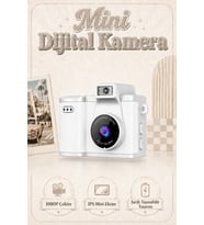 Retro Mini Dijital Fotoğraf Makinesi 1080P HD Selfie Video Vlog Kamerası Ko