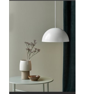 RİOLİGHT RETRO,RUSTİK MUTFAK,ODA,CAFELER İÇİN BEYAZ 1XE27 DUYLU TEKLİ METAL SARKIT AVİZE ÇAP:40CM