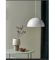 RİOLİGHT RETRO,RUSTİK MUTFAK,ODA,CAFELER İÇİN BEYAZ 1XE27 DUYLU TEKLİ METAL SARKIT AVİZE ÇAP:40CM