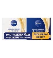 Nivea Kırışıklık Karşıtı Sıkılaştırıcı 45+ Yaş Gündüz + Gece Kremi 50ml Seti