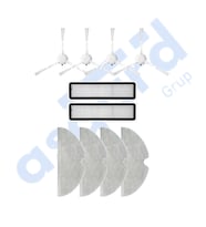 Dreame D9,D9 Max,L10 Pro,D9 Pro Uyumlu 4 Yan Fırça 2 Filtre 4 Mop PKT-iasgf0000135