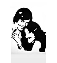 Sticker Sevgiliye Özel Siyah 20*25