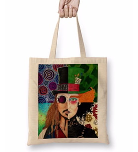 Johnny Depp Character Bez Çanta Uzun Saplı