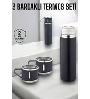 Northcity 3'lü Paslanmaz Çelik Termos Seti - 8 Saat Isı Koruma, 500ml, Vakumlu