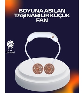 Usb Şarjlı Katlanabilir Boyun Fanı 1–3 Saat Kullanım