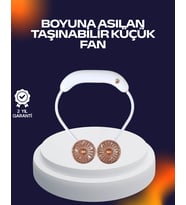 Usb Şarjlı Katlanabilir Boyun Fanı 1–3 Saat Kullanım