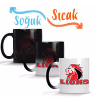 Lions Primary Logo Sihirli Kupa Bardak Porselen