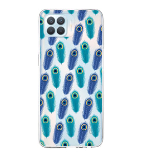 PrintiFy Oppo Reno 4 Lite  ile Uyumlu 1mm Slim Fit Nazar Boncuğu 4 Baskılı Şeffaf  Kılıf