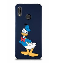 Huawei P20 Lite Soft Premier Kapak Donald Duck-D Tasarımlı Silikon Kılıf - Lacivert (Şeffaf)